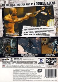 Tom Clancy's Splinter Cell: Double Agent - Box - Back (United Kingdom) - 566x800