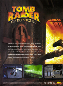 Tomb Raider Chronicles - Advertisement Flyer - Front (United States) - 1613x2200