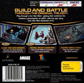 LEGO Star Wars II: The Original Trilogy - Box - Back (Australia) - 805x800