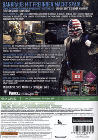Payday 2 - Box - Back (Germany) - 600x856