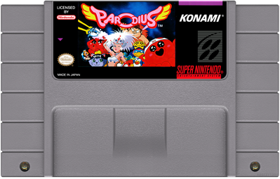 Parodius - Fanart - Cart - Front (North America) - 1700x1086