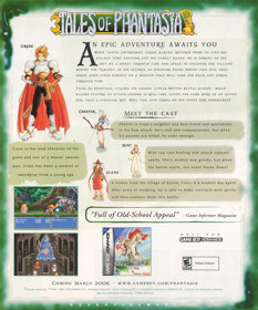 Tales of Phantasia - Advertisement Flyer - Front (United States) - 1832x2200