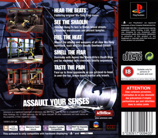 Wu-Tang: Shaolin Style - Box - Back (Europe) - 1602x1394
