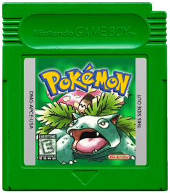 Pokémon Green Version - Cart - Front (North America) - 687x781