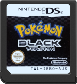 Pokémon Black Version - Cart - Front (Australia) - 517x564