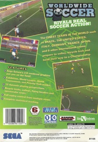 Worldwide Soccer: Sega International Victory Goal Edition - Box - Back (North America) - 1640x2369
