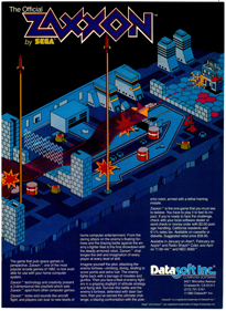 Zaxxon - Advertisement Flyer - Front (World) - 1225x1677