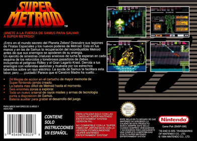 Super Metroid - Box - Back (Spain) - 2048x1466