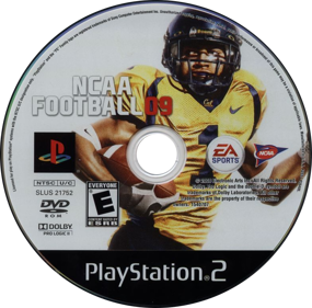 NCAA Football 09 - Disc (North America) - 781x770