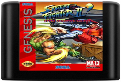 Street Fighter II': Hyper Champion Edition - Cart - Front (United States) - 720x488