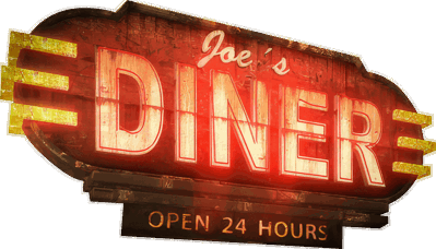 Joe's Diner - Clear Logo (World) - 2400x1373