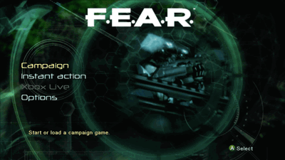 F.E.A.R. - Screenshot - Game Select (World) - 1280x720