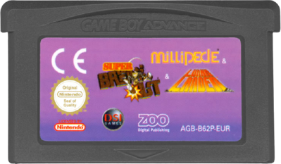 Millipede / Super Breakout / Lunar Lander - Cart - Front (Europe) - 585x342