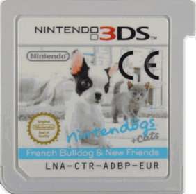 Nintendogs + Cats: French Bulldog & New Friends - Cart - Front (Europe) - 607x603