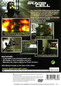 Tom Clancy's Splinter Cell - Box - Back (Europe) - 640x899