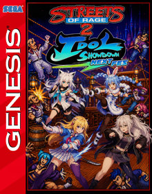 Streets of Rage 2 Idol Showdown Next Fes - Fanart - Box - Front (World) - 798x1016