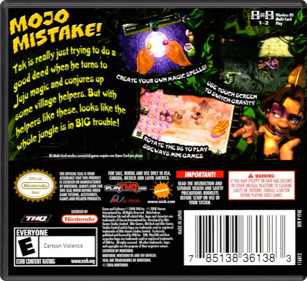 Tak: Mojo Mistake - Box - Back - Reconstructed (North America) - 774x708