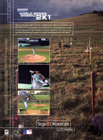 World Series Baseball 2K1 - Advertisement Flyer - Front (United States) - 1619x2200