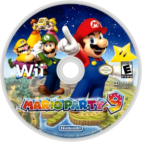 Mario Party 9 - Disc (North America) - 1280x1280