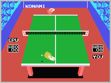 Konami's Ping-Pong - Screenshot - Gameplay (World) - 256x192