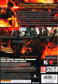 The Cursed Crusade - Box - Back (Germany) - 1198x1723