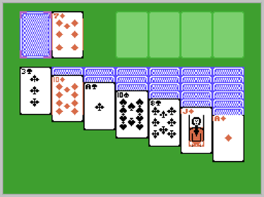 Klond1ke Solitaire - Screenshot - Gameplay (World) - 256x192