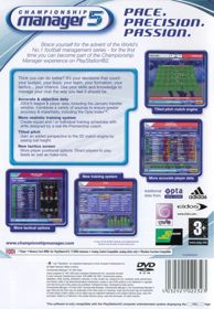 Championship Manager 5 - Box - Back (Europe) - 555x800