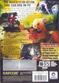 Devil May Cry 3: Dante's Awakening: Special Edition - Box - Back (Europe) - 572x800