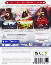 Assassin's Creed Chronicles - Box - Back (Germany) - 600x765