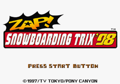 Zap! Snowboarding Trix '98 - Screenshot - Game Title (Japan) - 320x224