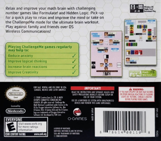 Challenge Me: Math Workout - Box - Back (North America) - 732x641