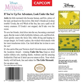 Disney's The Little Mermaid - Box - Back - Reconstructed (North America) - 1370x1370