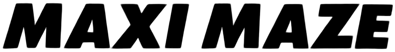 Maxi Maze - Clear Logo (North America) - 2803x369