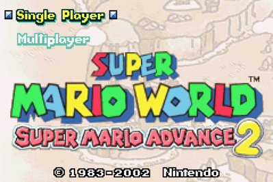 Super Mario Advance 2: Super Mario World - Screenshot - Game Title (North America) - 3840x2560
