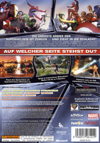 Marvel: Ultimate Alliance 2 - Box - Back (Germany) - 600x859