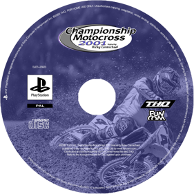 Championship Motocross 2001 featuring Ricky Carmichael - Fanart - Disc (United Kingdom) - 1205x1205