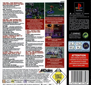 NFL Quarterback Club 97 - Box - Back (Europe) - 698x650