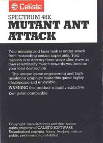 Mutant Ant Attack - Box - Back (Europe) - 327x453