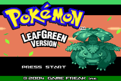 Pokémon LeafGreen Version - Screenshot - Game Title (United States) - 2154x1440