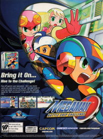 Mega Man: Battle Chip Challenge - Advertisement Flyer - Front (United States) - 1626x2200
