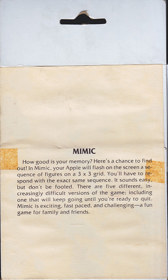 Mimic - Box - Back (North America) - 600x1000