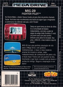 MIG-29: Fighter Pilot - Box - Back (Brazil) - 1612x2222