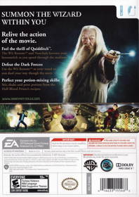Harry Potter and the Half-Blood Prince - Box - Back (North America) - 640x906