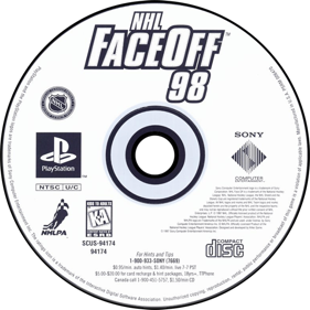 NHL FaceOff 98 - Disc (North America) - 700x700