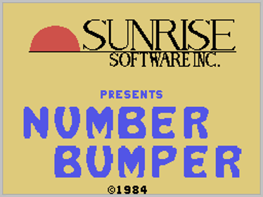 Number Bumper - Screenshot - Game Title (World) - 256x192