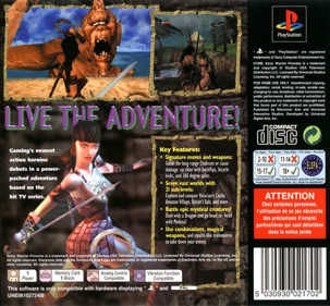 Xena: Warrior Princess - Box - Back (Europe) - 702x650