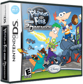 Phineas and Ferb: Across the 2nd Dimension - Box - 3D (North America) - 868x879