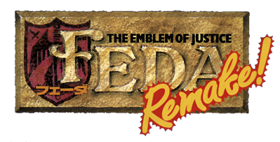FEDA Remake! The Emblem of Justice - Clear Logo (Japan) - 1312x668