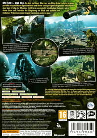 Sniper: Ghost Warrior - Box - Back (Europe) - 1442x2056