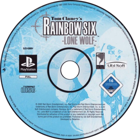 Tom Clancy's Rainbow Six: Lone Wolf - Disc (Europe) - 700x700
